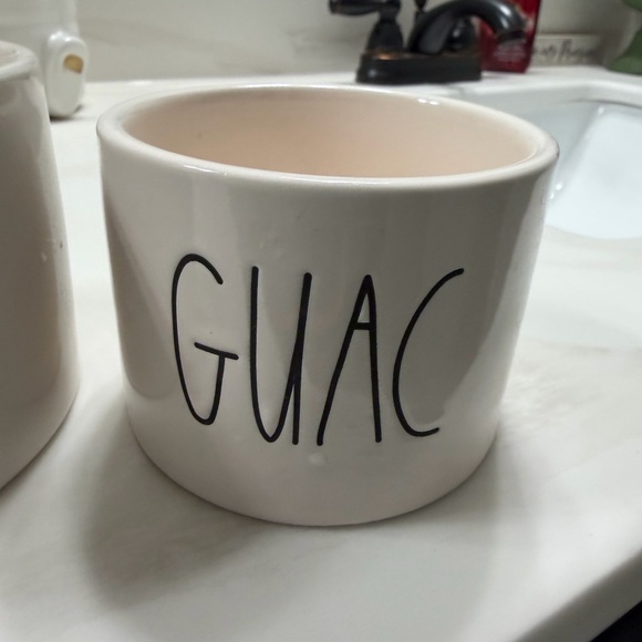 Rae Dunn Cream Salsa and Guac Bowls - Picture 3 of 6